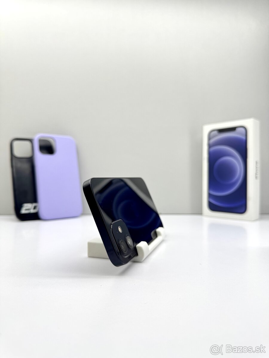 iPhone 12 BLACK NOVÁ BATÉRIA 100% ZDRAVIE+PRÍSLUŠENSTVO - 8