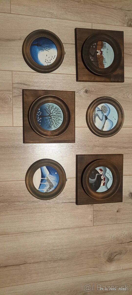 Miniatúry -tempera na plátne - 8