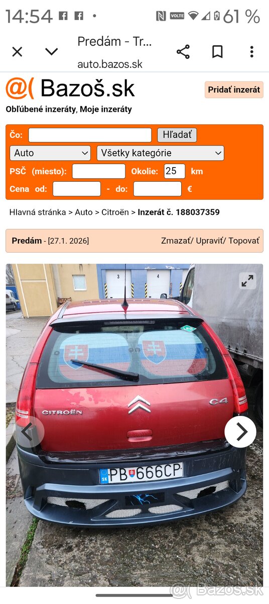Predám Citroen C4 benzín log po dohode aj spz - 8