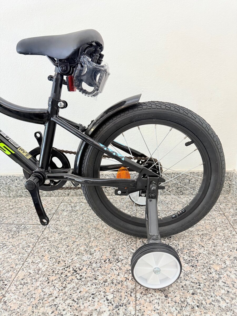 Kross Racer 3.0, 16“, detský bicykel, Black lime blue glossy - 8