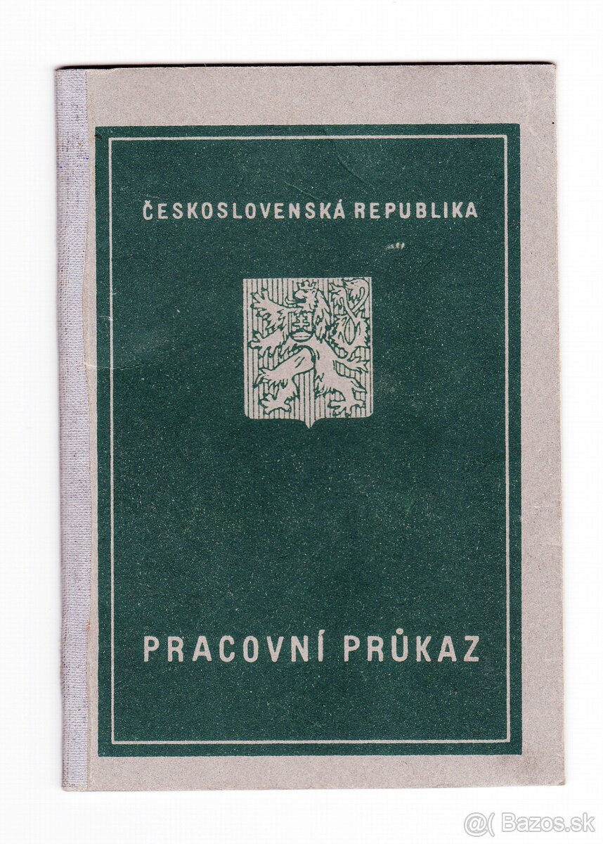 Staré československé dokumenty - 8