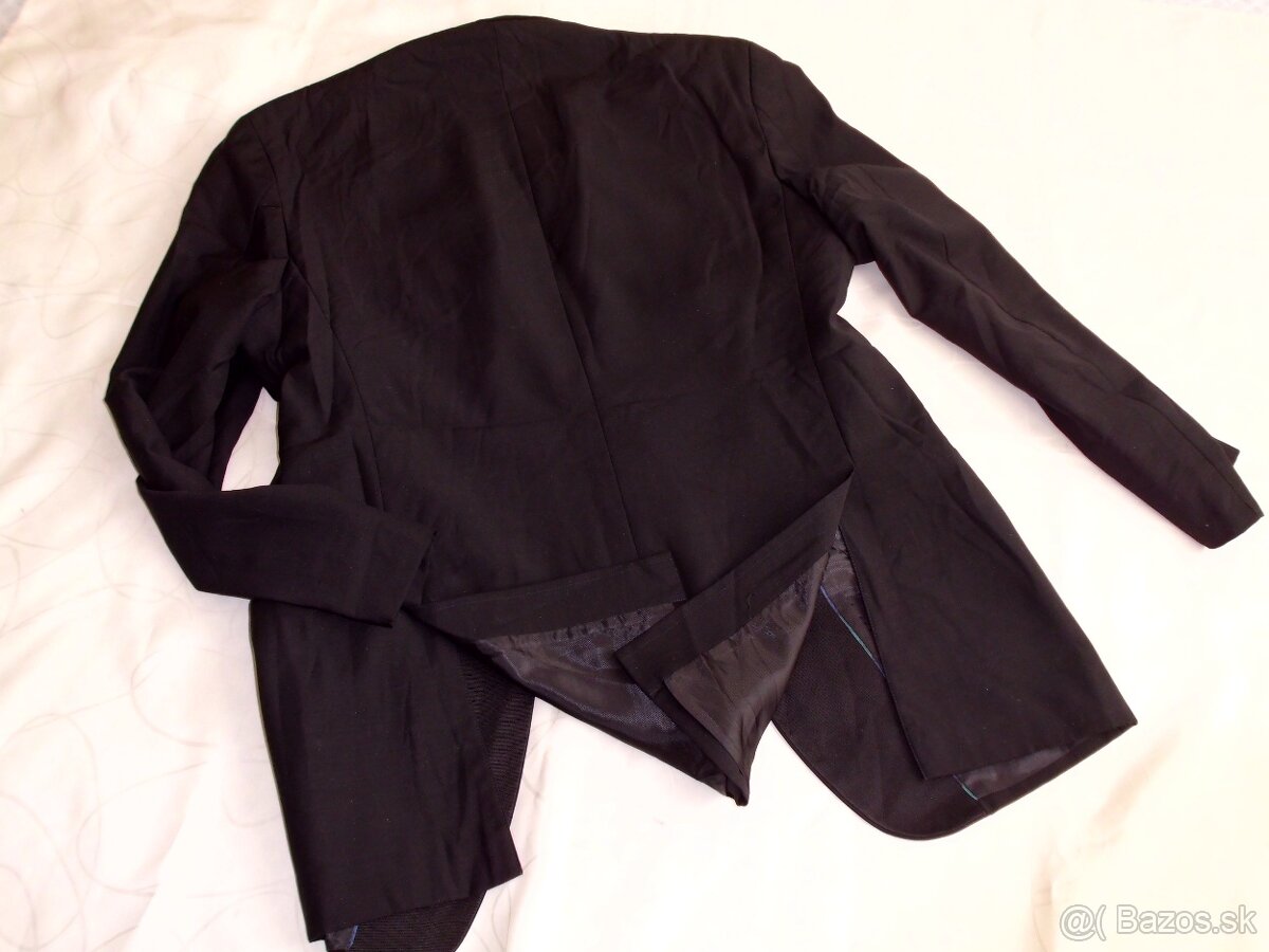 Ralph Lauren pánske vlnené sako čierne L - 8