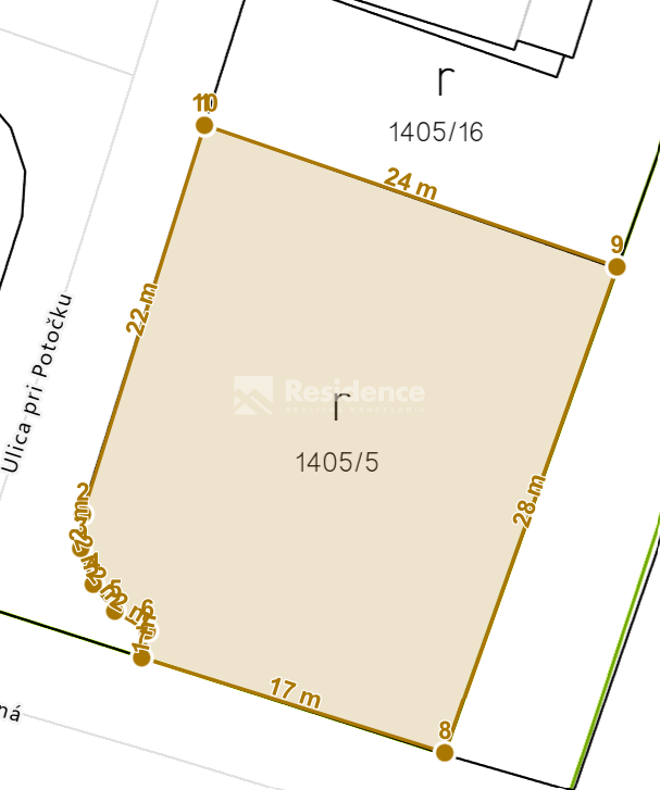 Posledný voľný pozemok v novej časti Závažnej Poruby – Pod P - 8