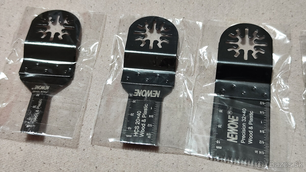 Sada 9ks nástavcov pre oscilačnú brúsku - 8