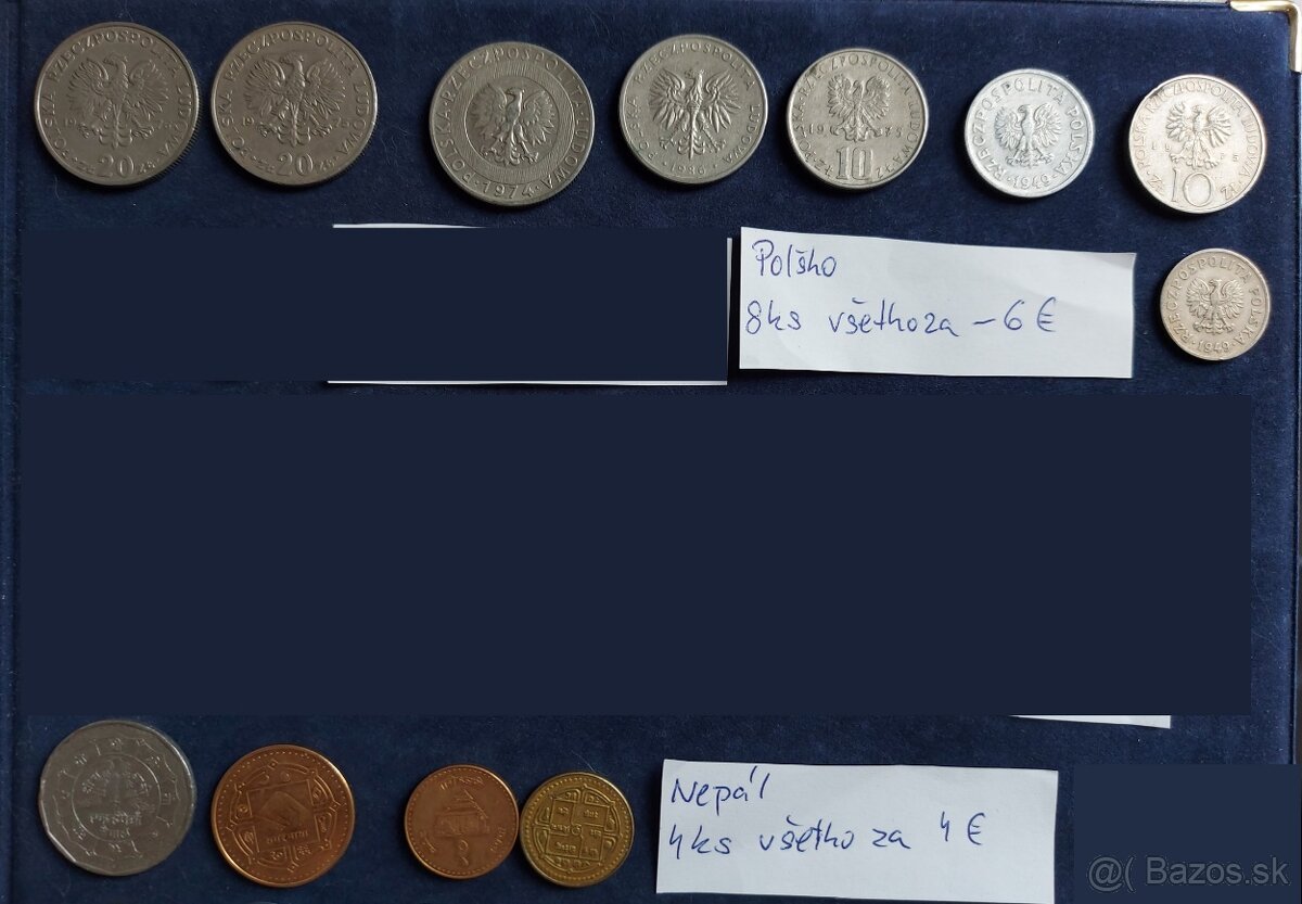 Zbierka mincí - rôzne SVET + Rakúsko numizmatika (doplnené) - 8