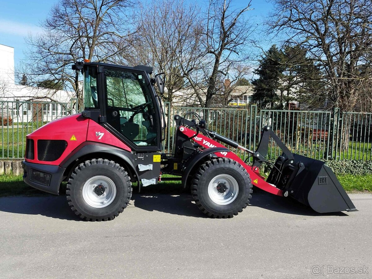nakladač YANMAR V7 ( nosnosť 1.750kg, lopata 0,7 m ) záruka - 8