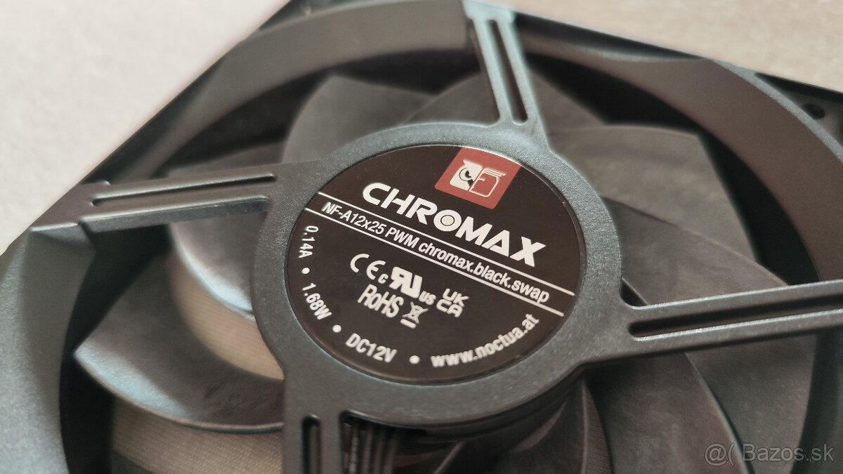 Noctua NF-A12x25 PWM chromax.black.swap - 8