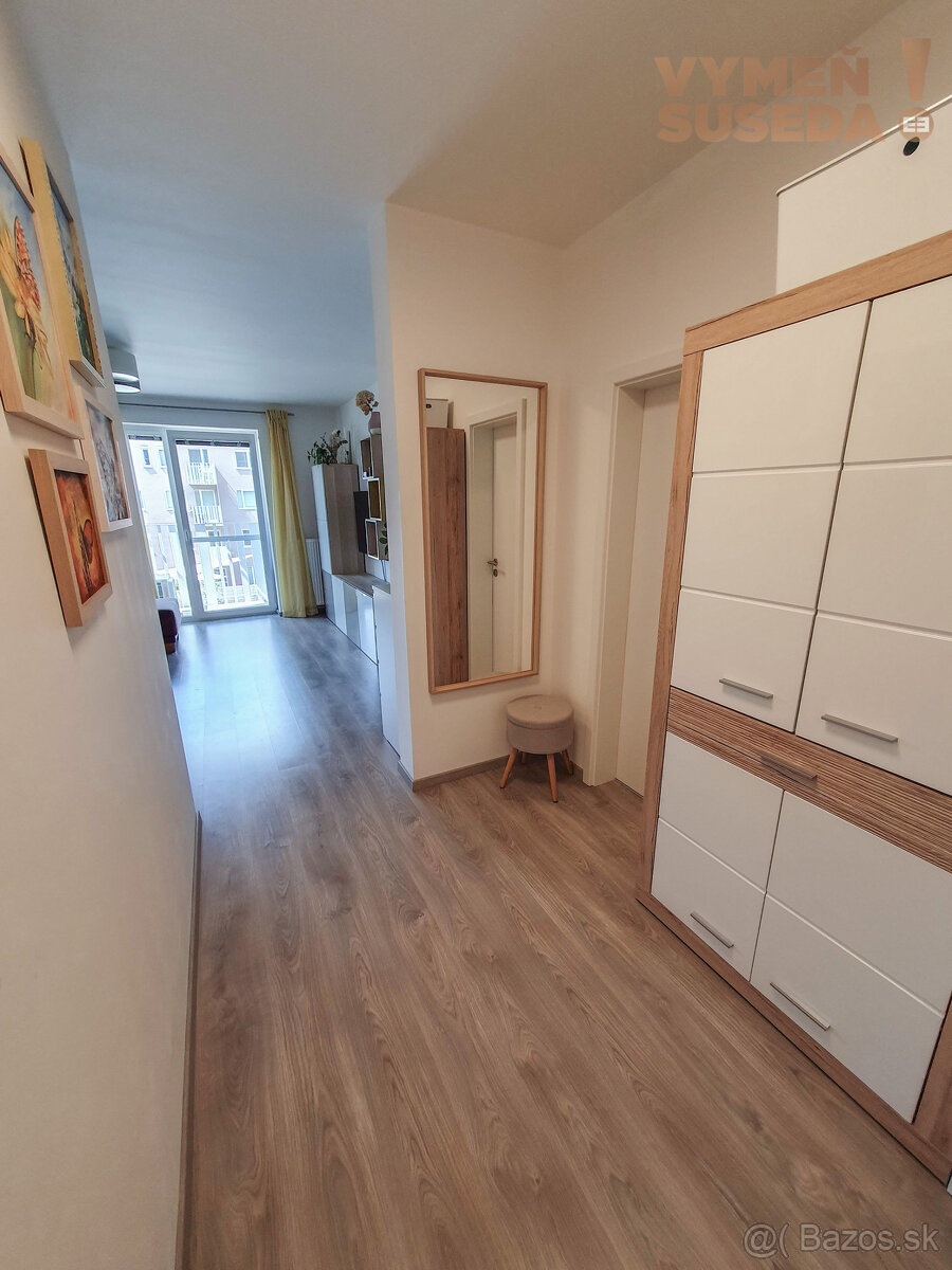 VYMEŇ SUSEDA - Výnimočný 2 IZB. BYT s balkónom, zariadená N - 8