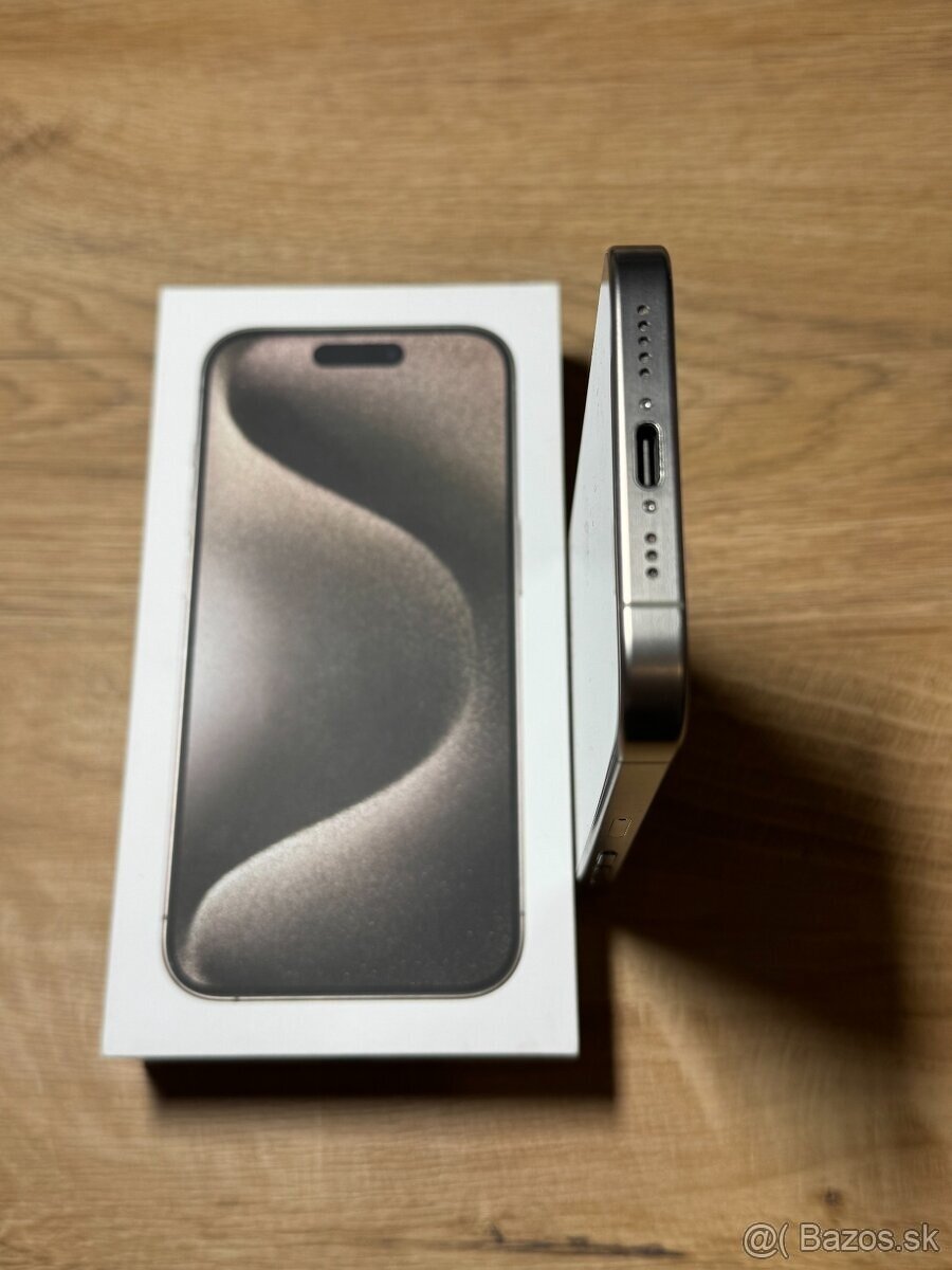 iPhone 15 Pro 128GB Natural Titanium AKO NOVÝ - 8
