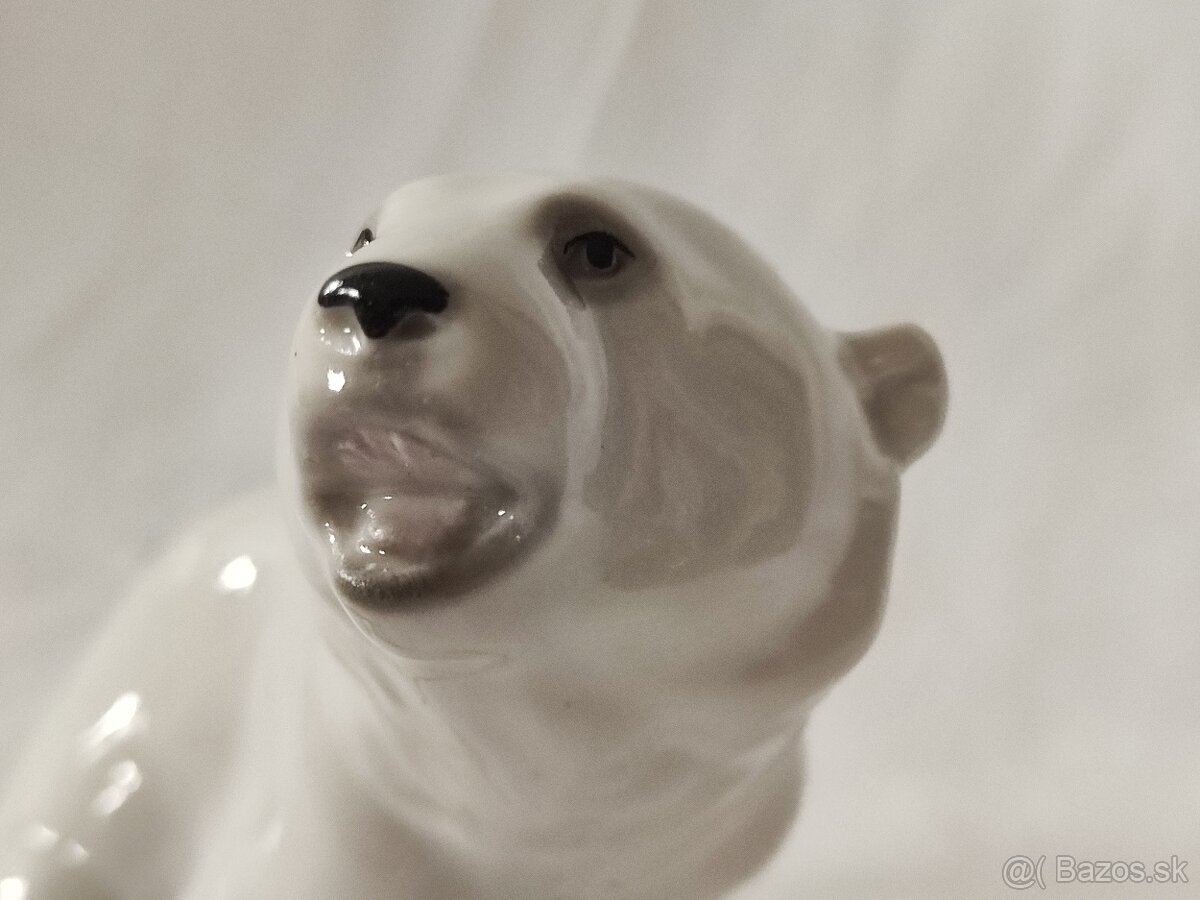 Sběratelská soška Lední medvěd, Lomonosov,SSSR - 8