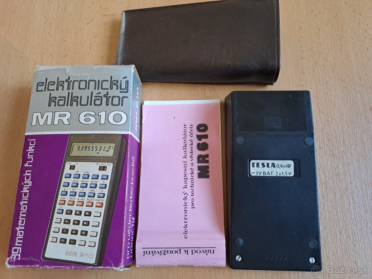 TESLA MR 610 – historická vědecká kalkulačka, komplet - 8