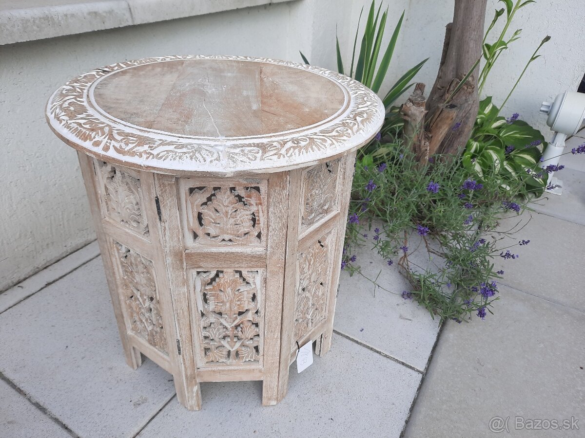 Konferenčný stolík/ príručný stolík / drevený záhradný stol - 8