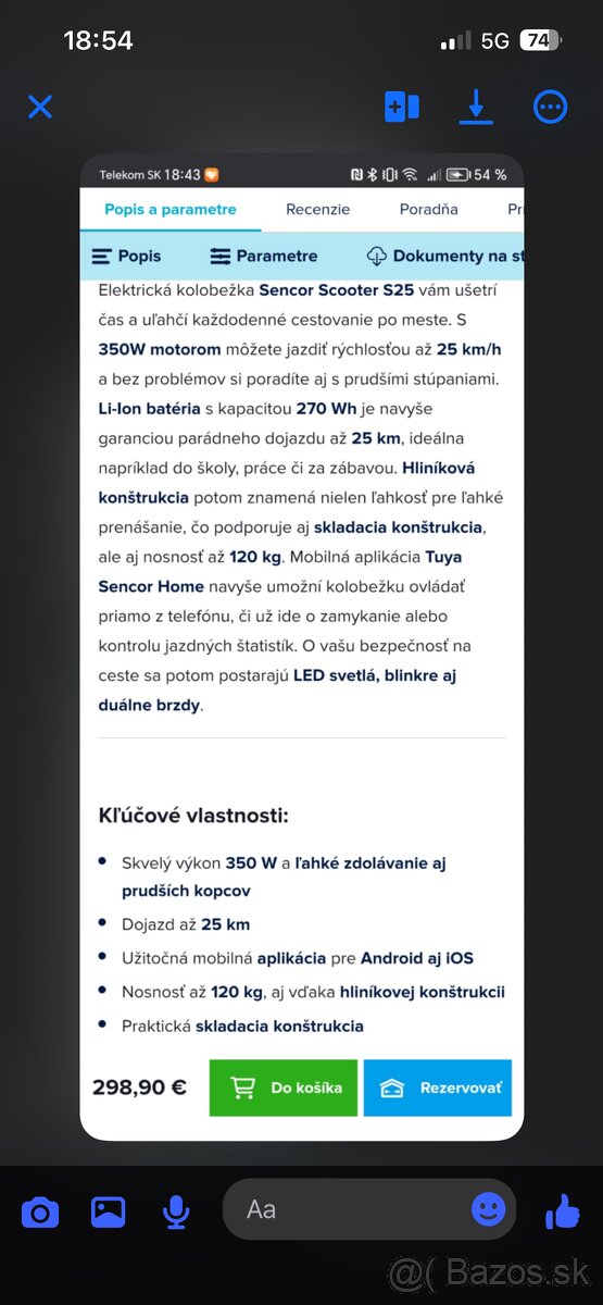 El. Kolobežka sencor - 8