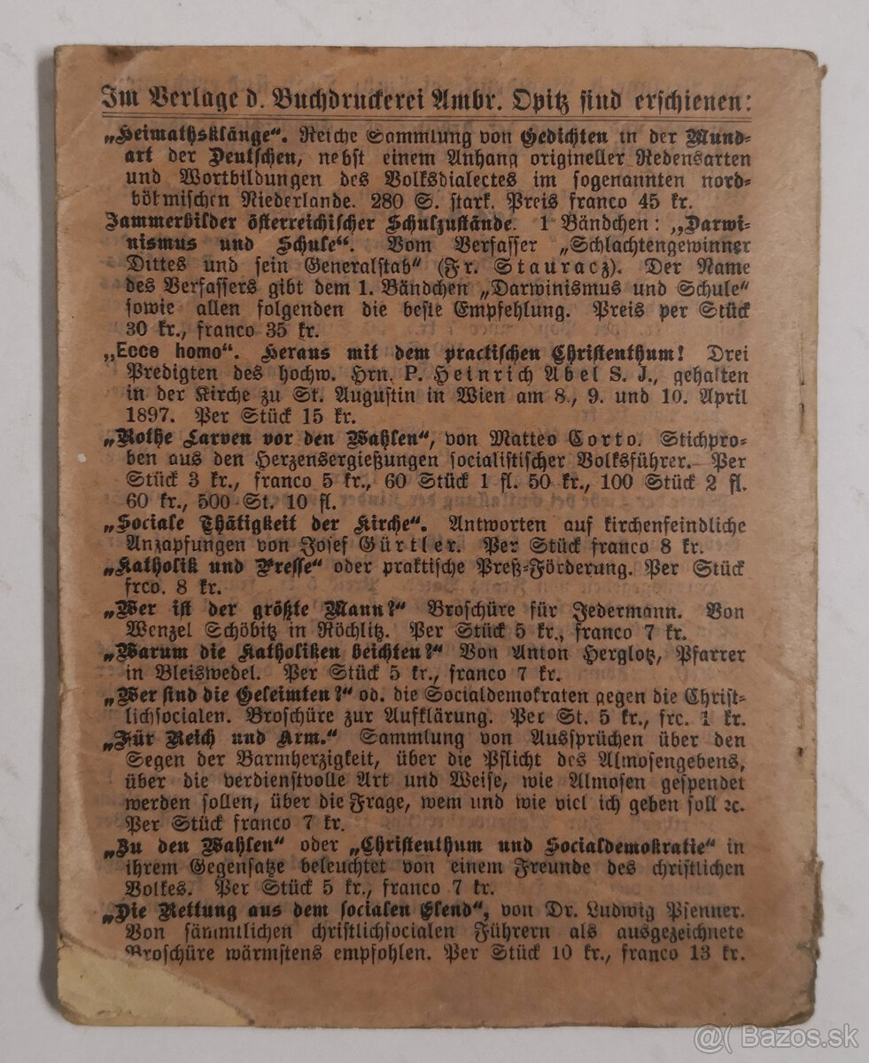 Srrunde und Srinde der Arbeiter oder chriftlich oder focial - 8