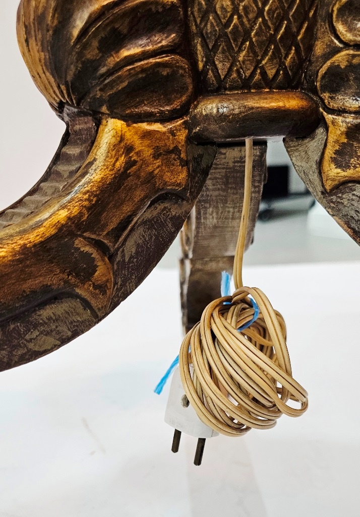 drevená stojaca lampa - 8