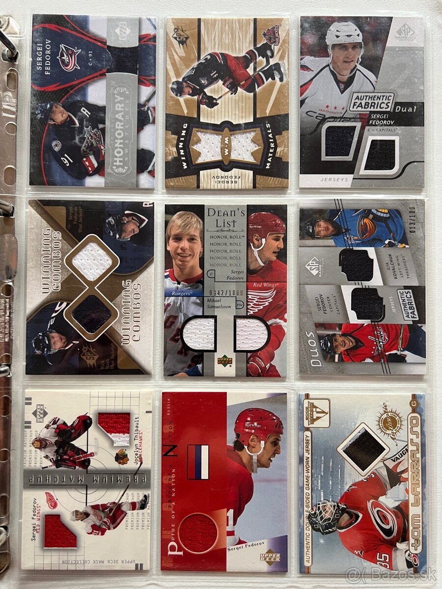 NHL jersey karty a podpisky - 8