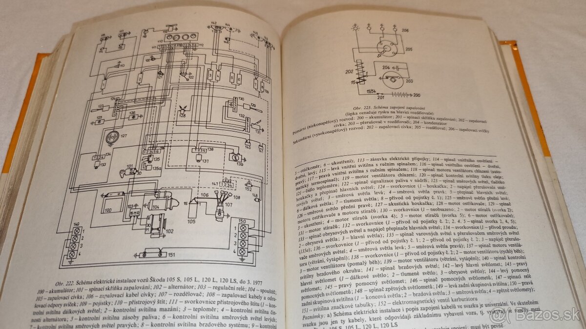 Škoda 105 / 120 užovka - opravy a údržbu manuál veterán Š120 - 8