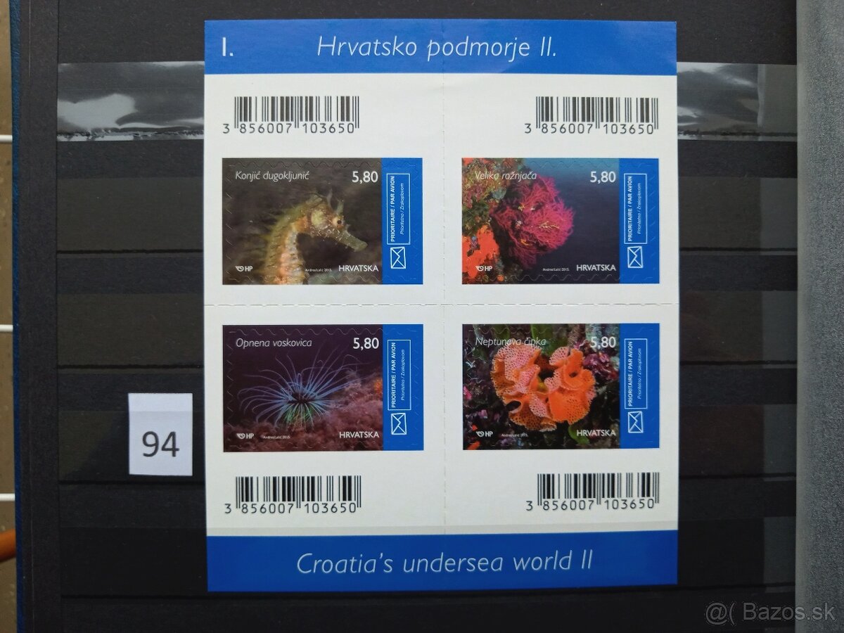 Poštové známky č.484 - EURÓPA V. - 20 ks sérií - 8