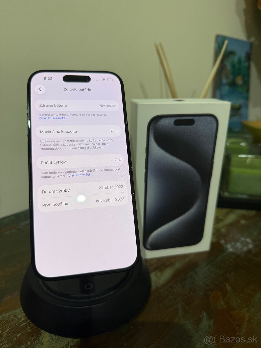 📱 iPhone 15 Pro 256GB – Natural Titanium (Prémiový stav) ✨ - 8