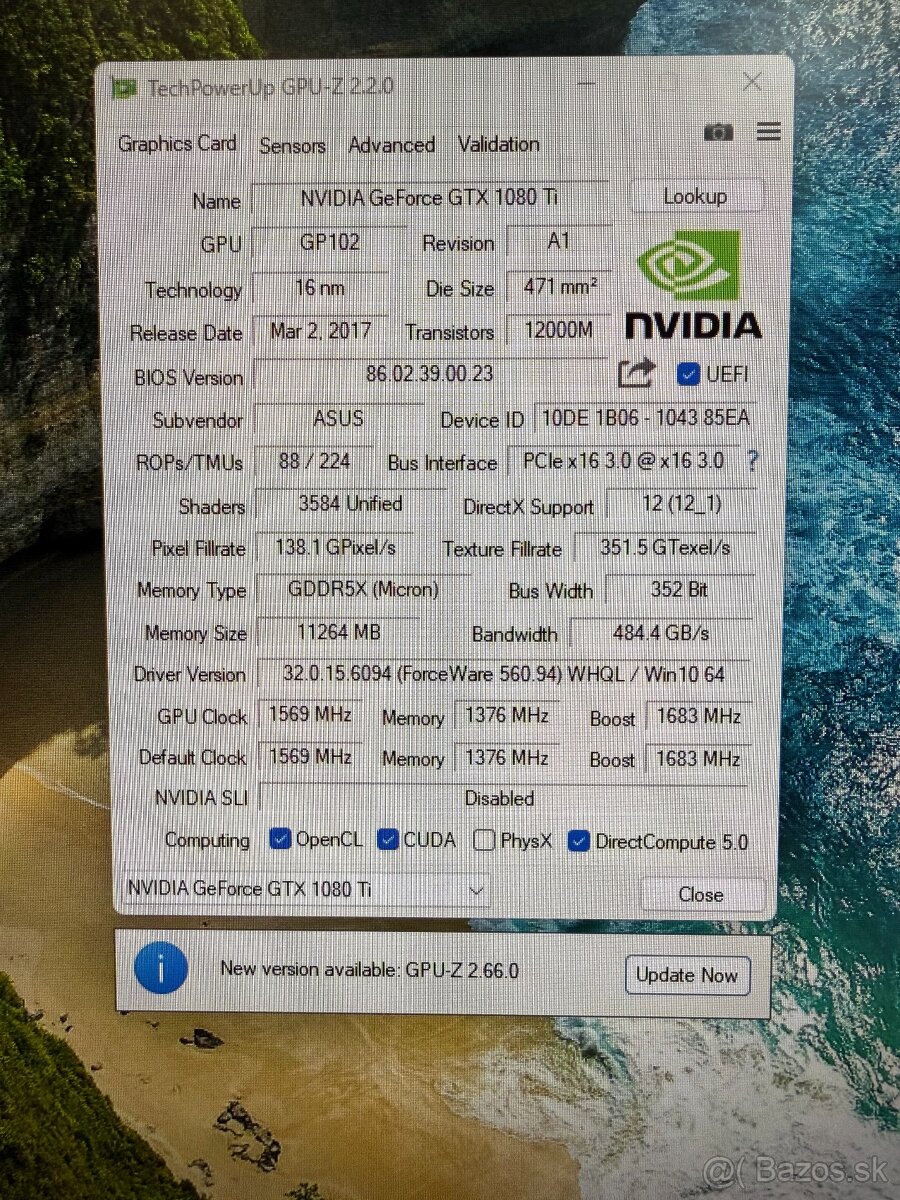 Herný počítač s GTX 1080 Ti , i5-10400F , 16GB , SSD 500 GB - 8