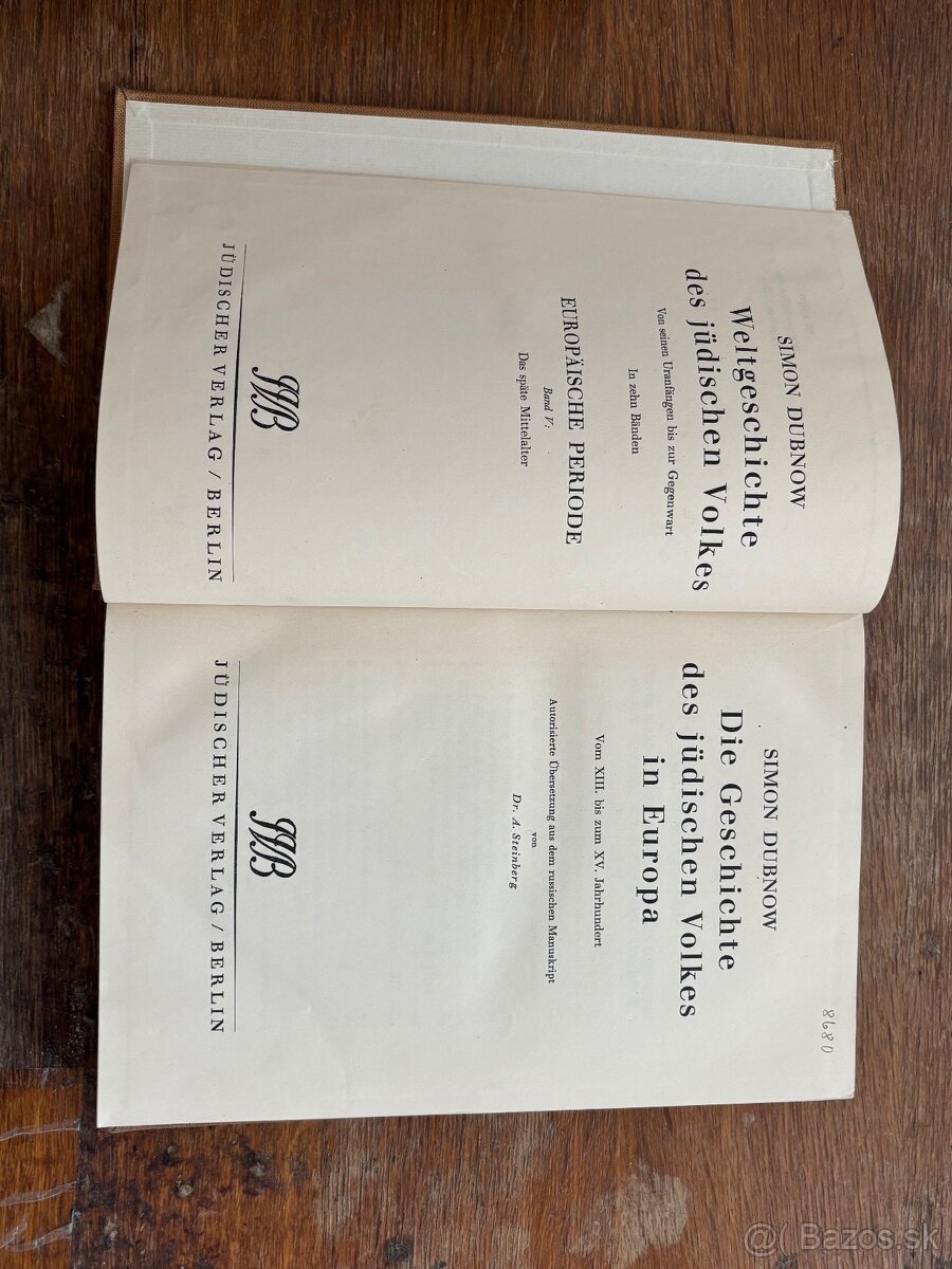 Knihy Simona Dubnowa - 8