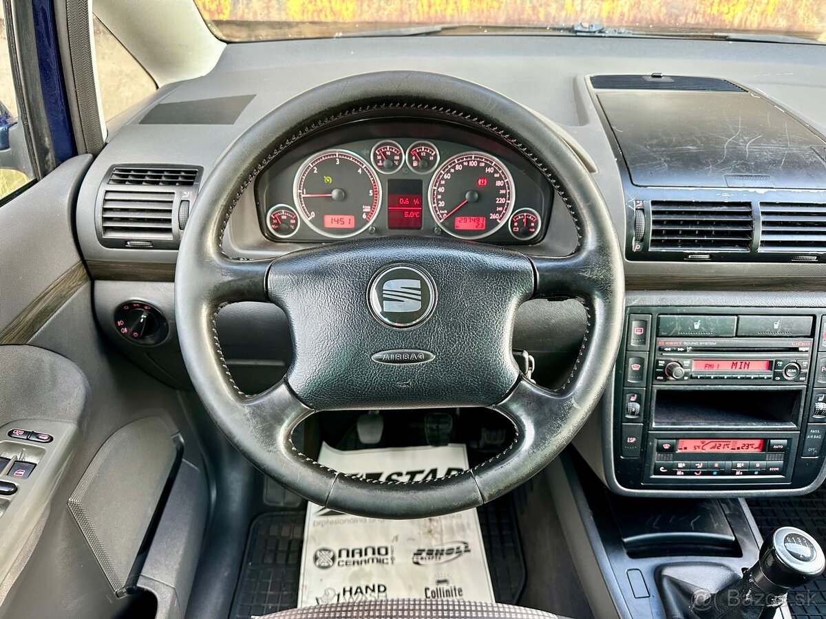 Seat Alhambra 1.9TDI 96kw 7miest 2006 Nová STK - 8