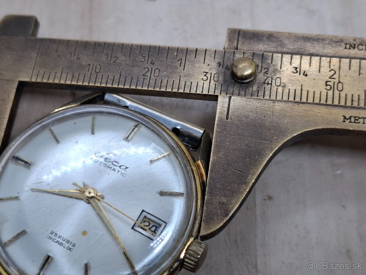 Predám funkčné náramkové hodinky LECA Automatic 25 jewels sw - 8