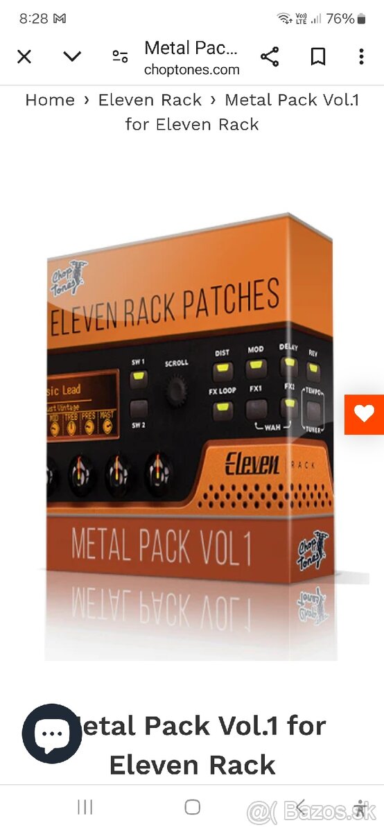 Elevan rack gitarový procesor - 8