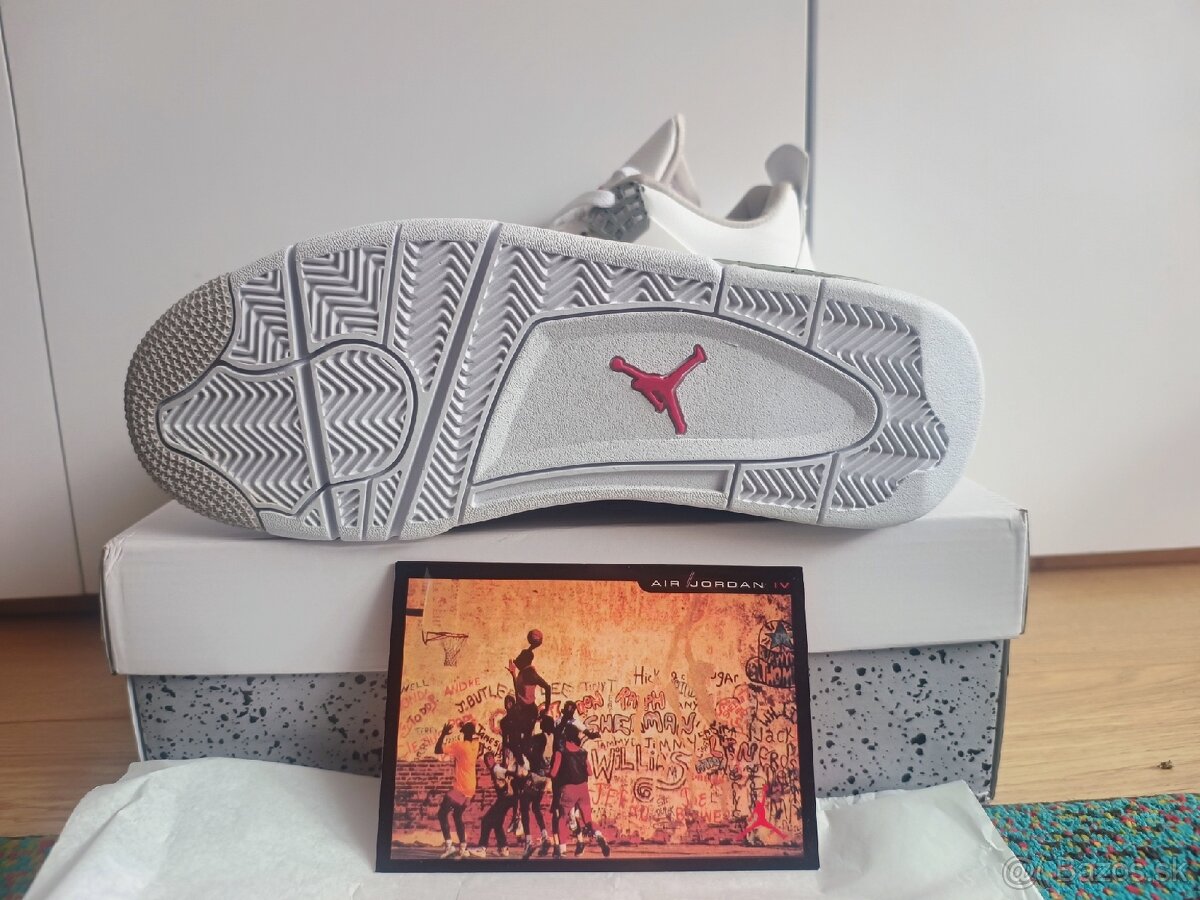 Jordan 4 white cement - 8