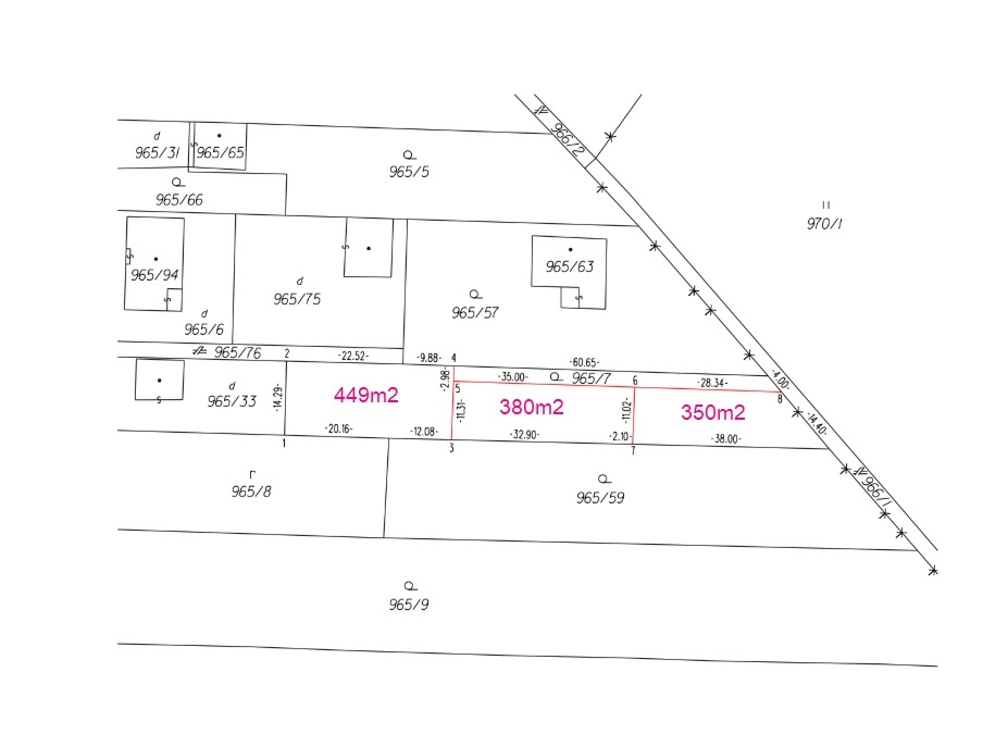3 x pozemok na výstavbu rodinného domu, Nedožery Brezany - 8