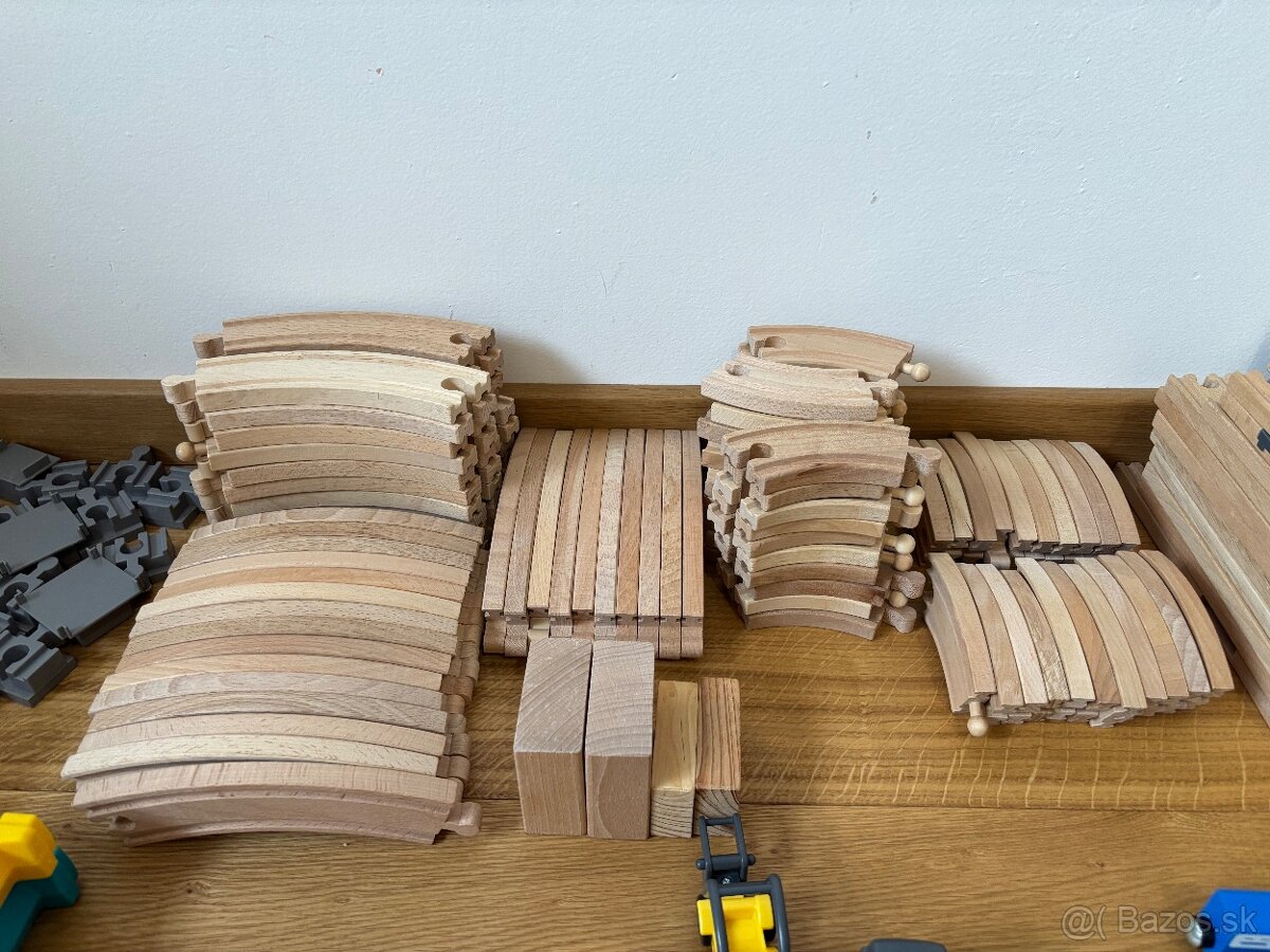 Drevená vláčiková súprava - Mega set 190+ - 8