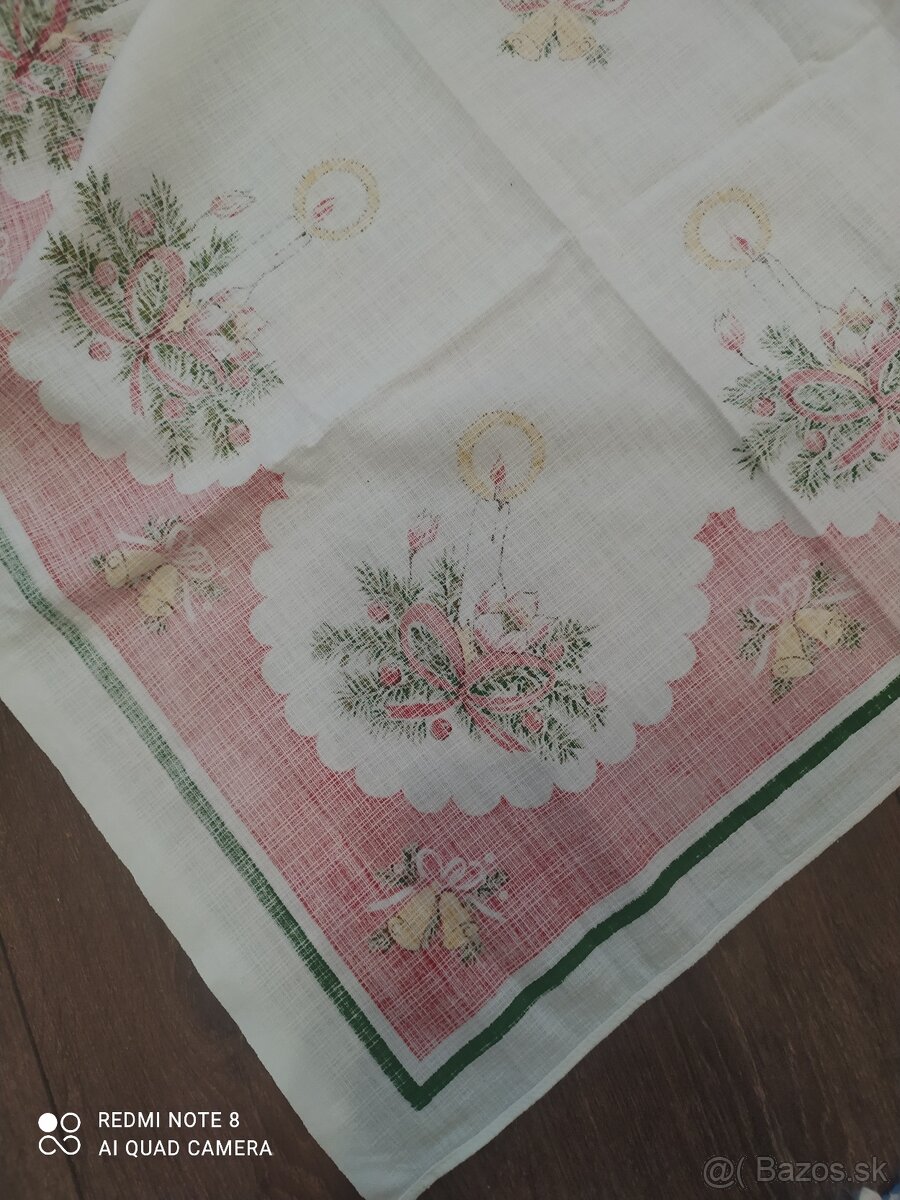 retro vianocne ozdoby , obrusy - vyber si - 8