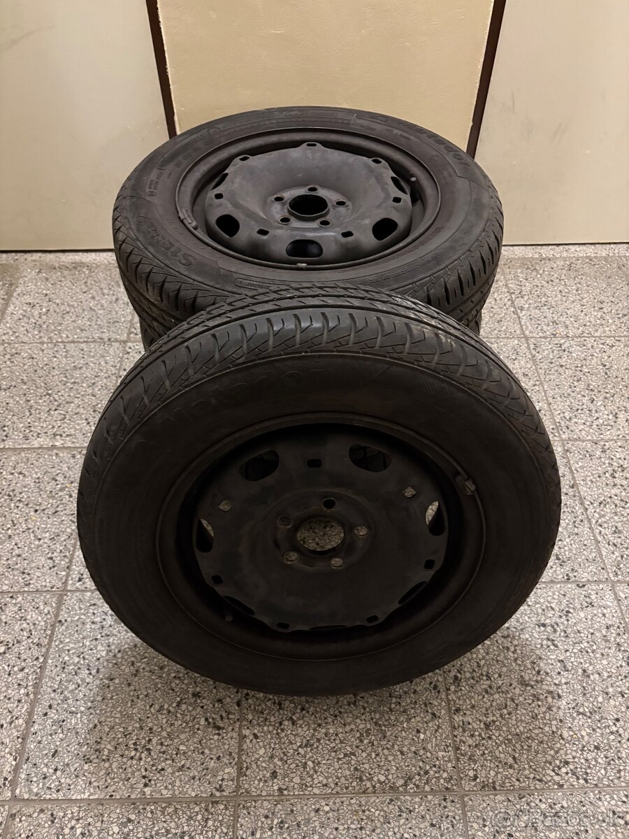 Pneumatiky disky sada leto zima 195/60R16, 165/70 R14 - 8