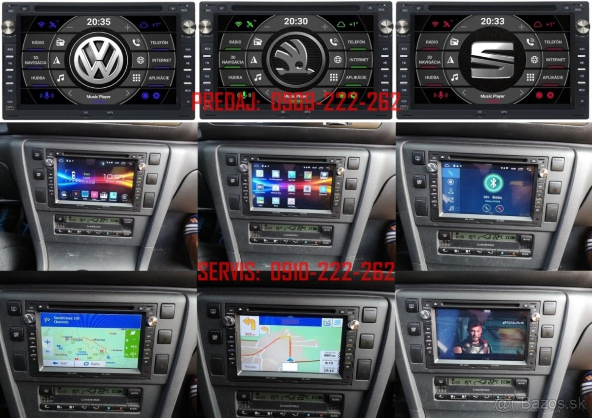 PREDAJ - MONTÁŽ GPS 2DIN AUTORÁDIÍ s ANDROIDOM - 8