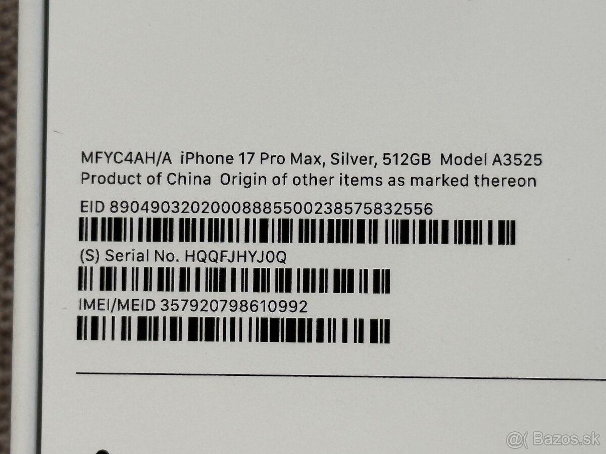 NOVÝ Apple iPhone 17 Pro Max 512GB Strieborný (e-SIM) - 8