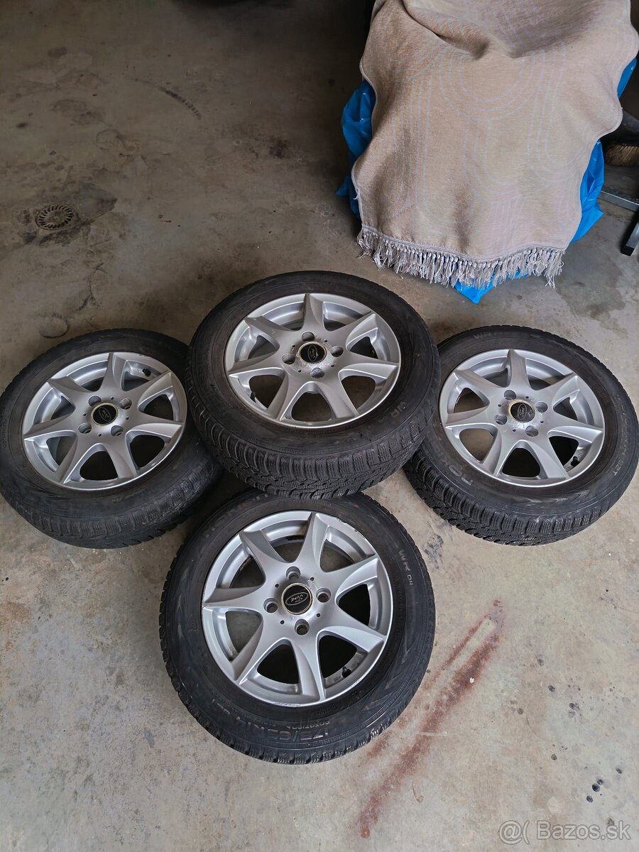 Alu disky 108x4 r14 s pneumatikami 175/65 R14 - 8