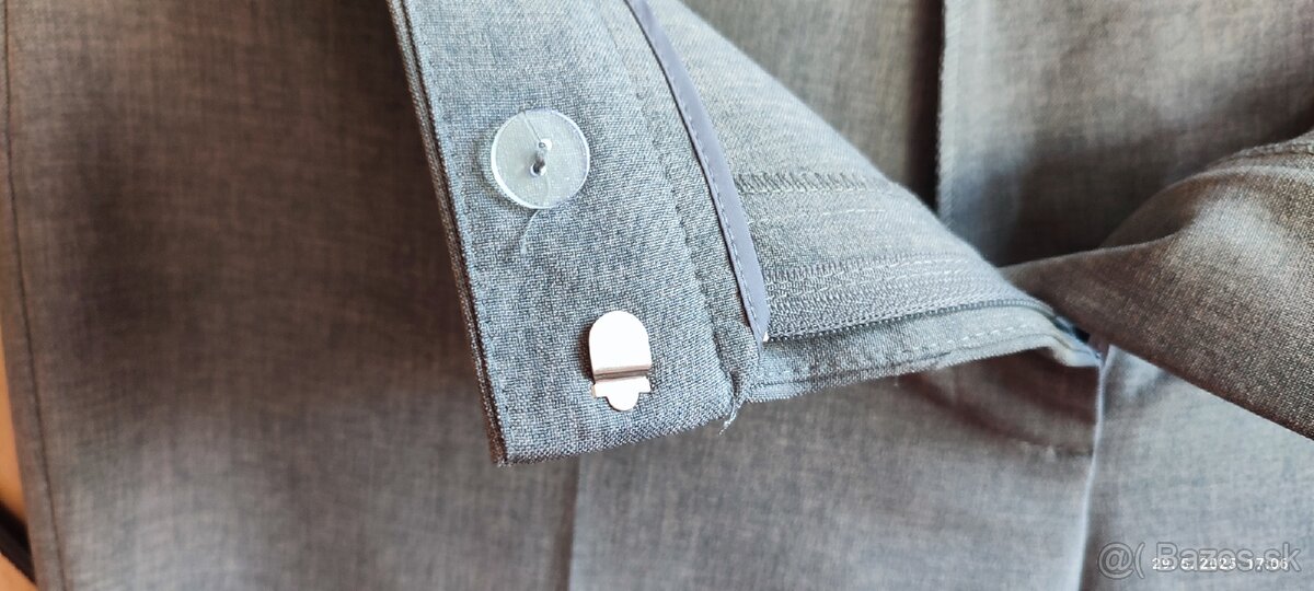 Elegantné sive nohavice, c. 40 - 8