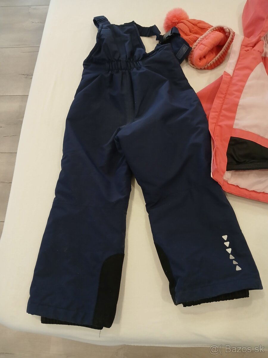 Zimná bunda a otepľovačky pre dievča 98/104 - 8