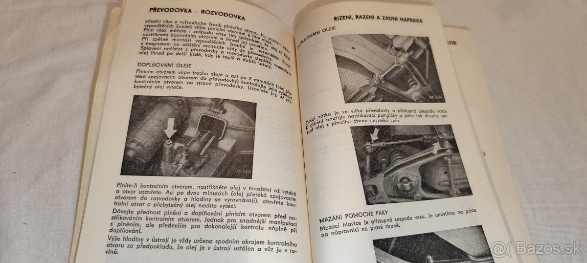 Škoda 1000 MB – příručka - návod k obsluze a údržbě Š1000 - 8