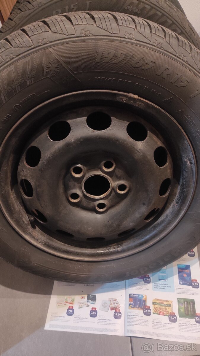 Zimné pneumatiky 195/65 R15 + disky - 8