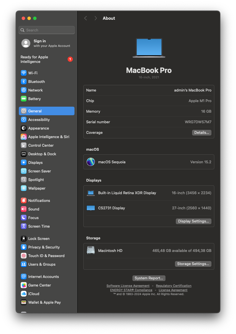 Apple Macbook M1 Pro 16" 2021 - 8