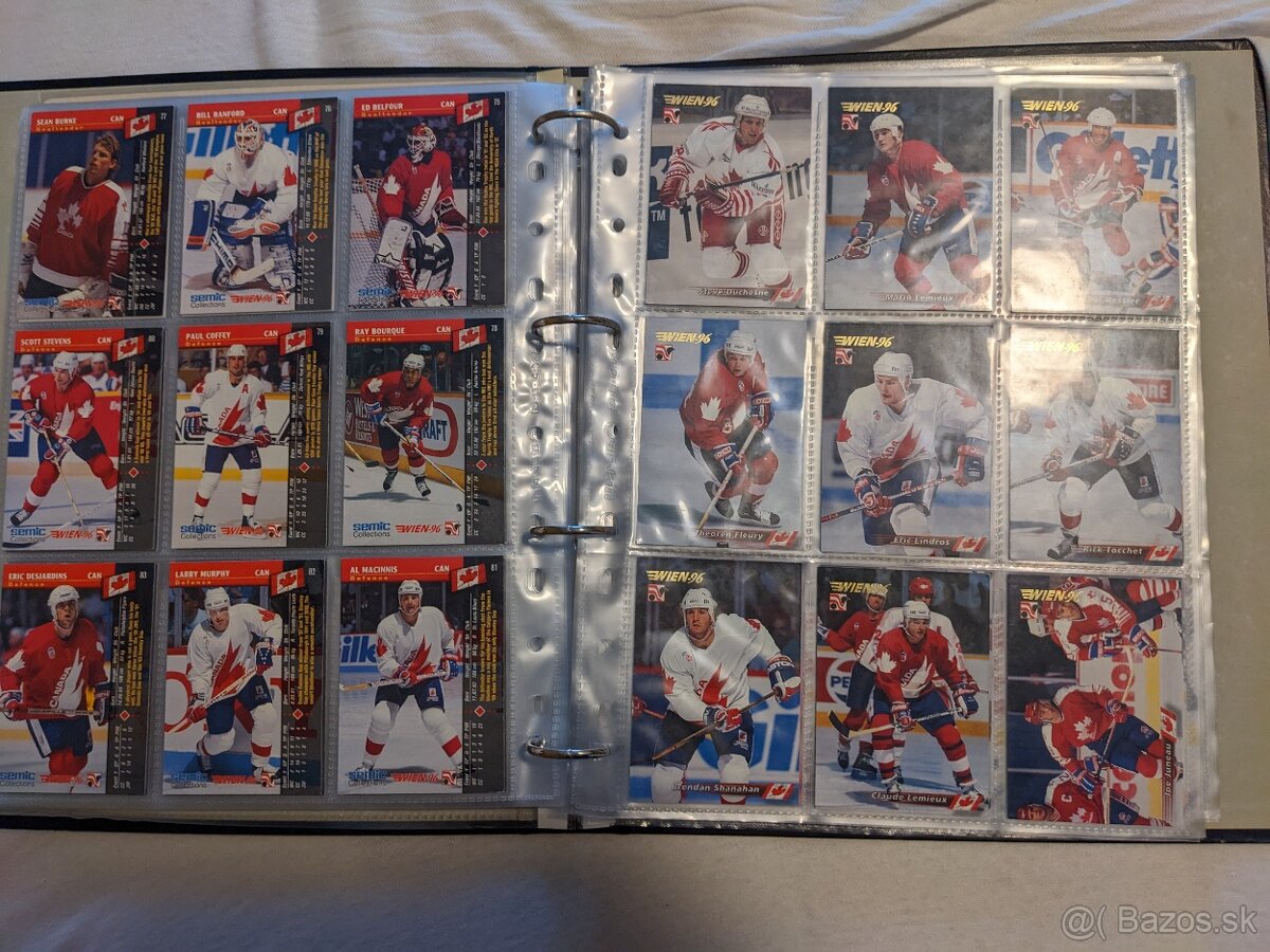 hokejove karticky - 1996 Wien - komplet vsetky karticky - 8