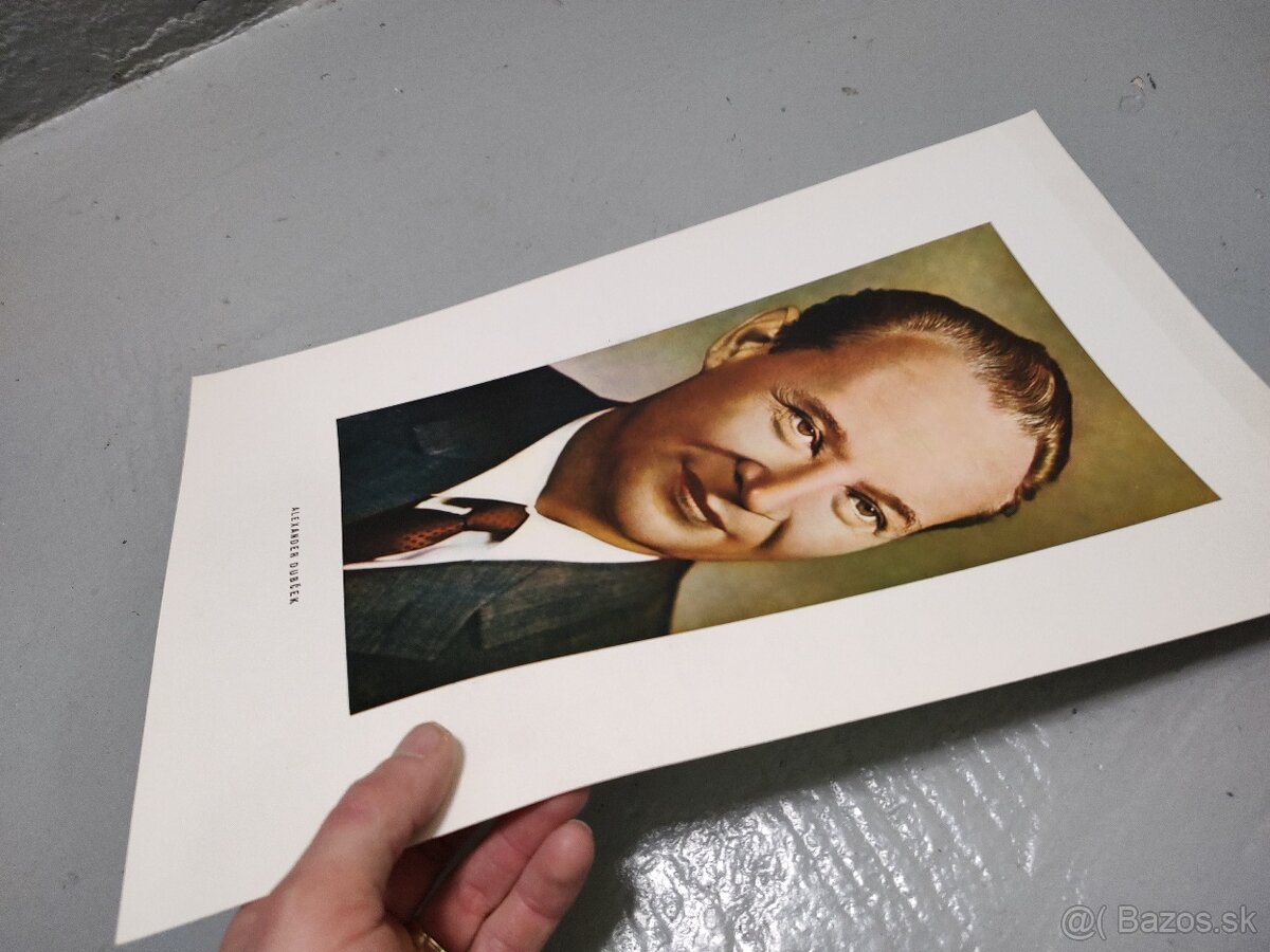 plagát - portrét Alexander Dubček - 8