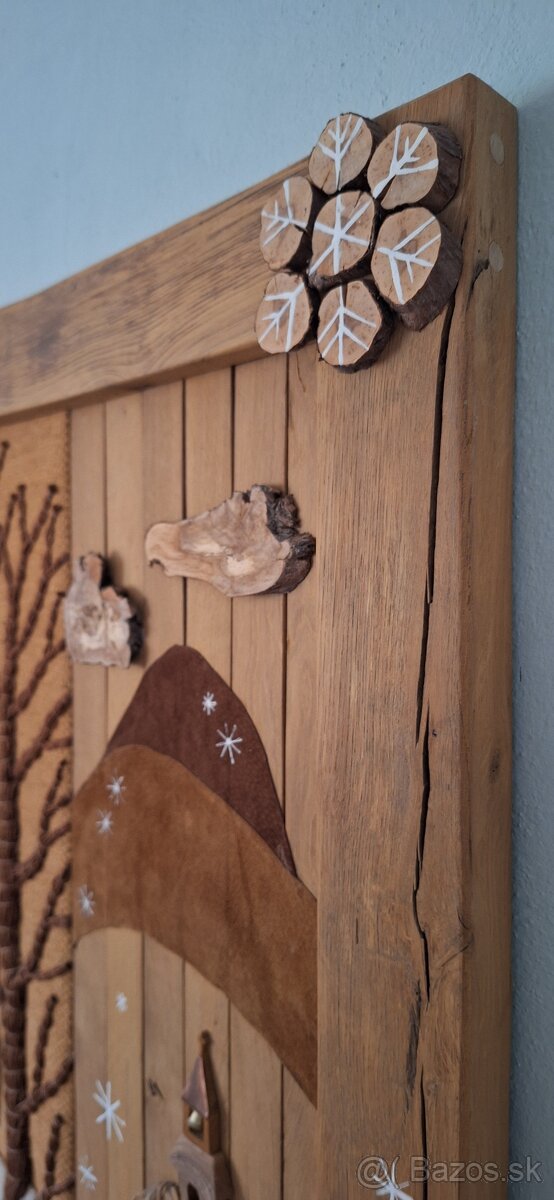 Obraz zimná dedina 3D - 8