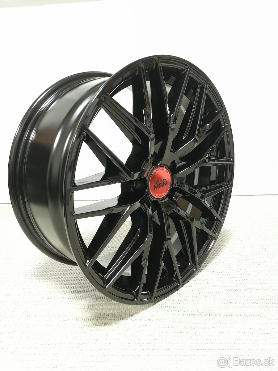 Alu disky R18 5x112 Et30 8J MAM RS4 BP škoda Seat Audi Vw - 8