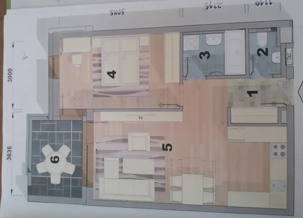 Prenajmem zariadený 2-izbovy byt. - 8