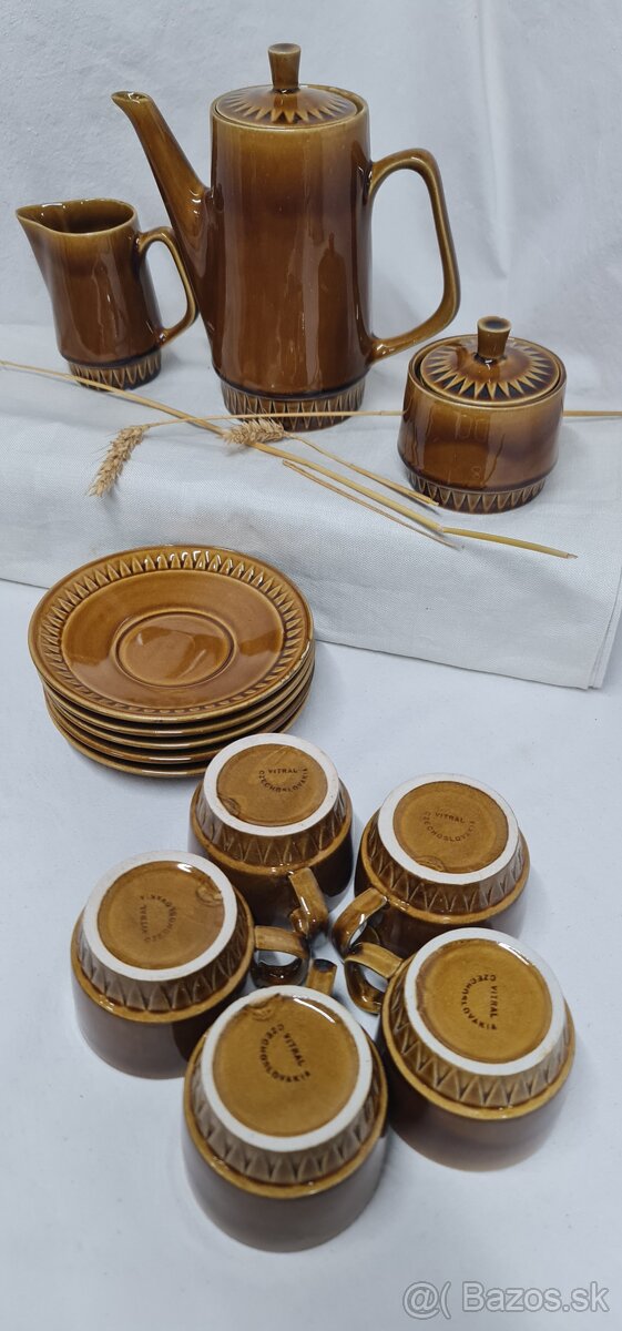 Čajová súprava KERA VITRAL Czechoslovakia ✨️ - 8