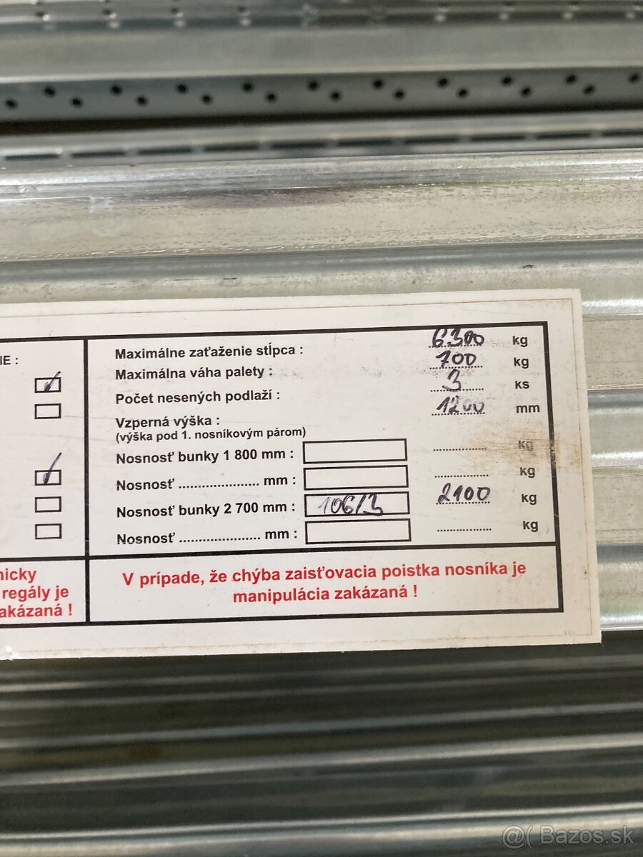 Predám paletový regal - 8