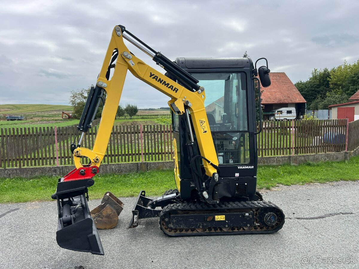 Minibagr Yanmar SV16 pouze 1.000mth / hyd.svahovka - 8