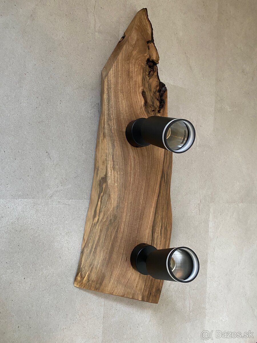 Luxusne unikátne LED svietidla orech ,nove ,ručne vyrábané - 8